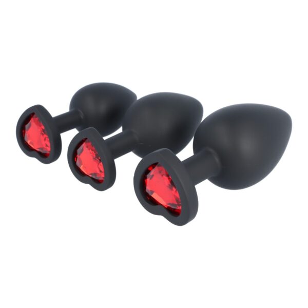 Virgite - Set 3 Plug Silicone E14 - Nero