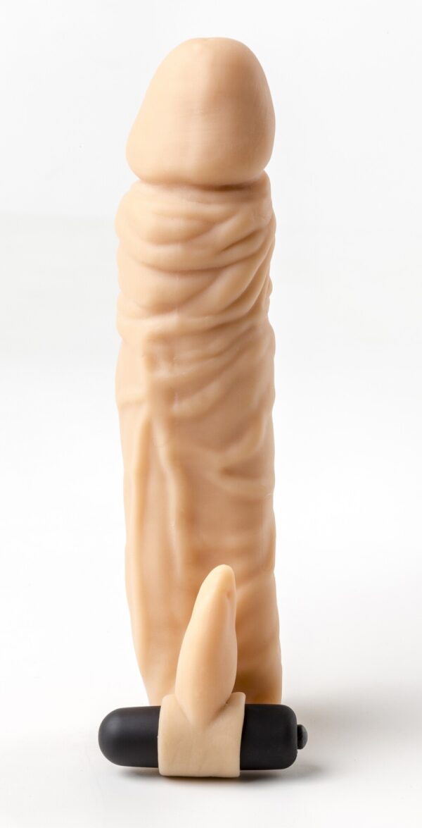 Virgite - Guaina Pene Realistica Vibrante S4 - 8 - Color Carne