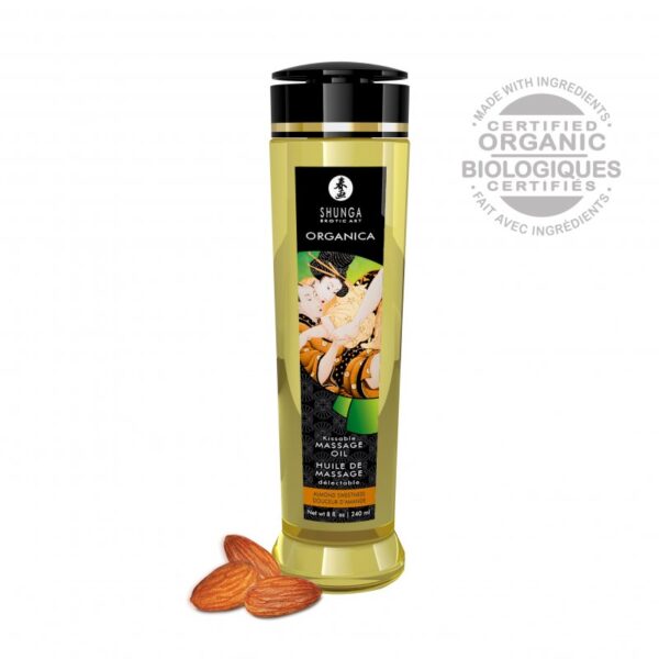 Shunga - Olio da Massaggio Biologico - Mandorle Dolci - 240 ml