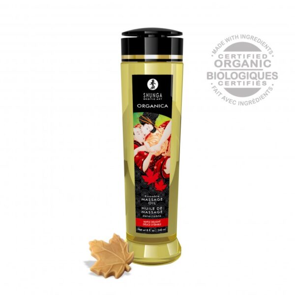 Shunga - Olio da Massaggio Biologico - Sciroppo Acero - 240 ml