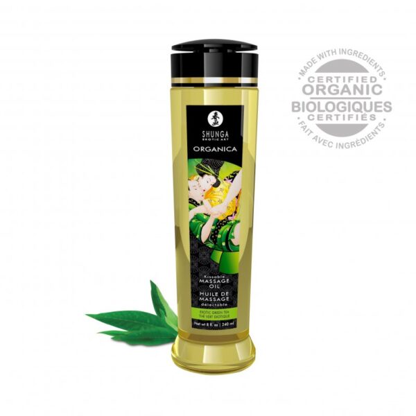 Shunga - Olio da Massaggio Biologico - Te' Verde - 240 ml