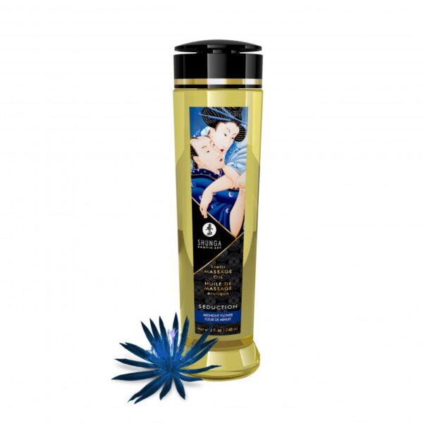 Shunga - Olio da Massaggio Seduzione - Fiori di Mezzanotte - 240 ml