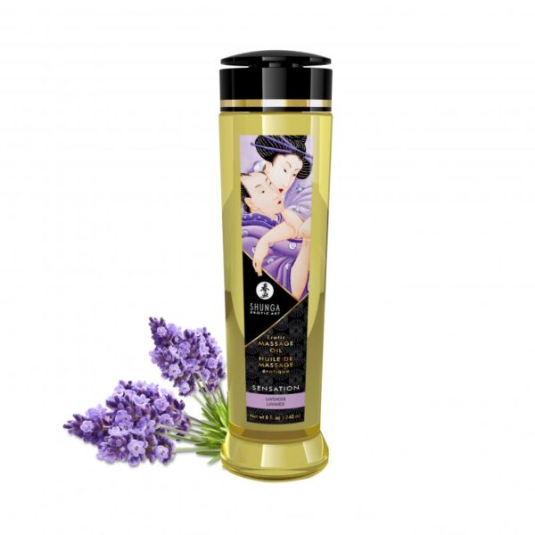 Shunga - Olio da Massaggio Sensation - Lavanda - 240 ml