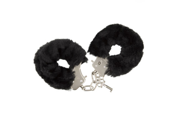 GP FURRY HANDCUFFS BLACK