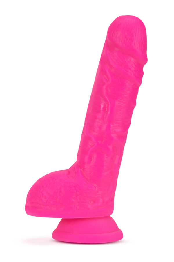 NEO ELITE  9 INCH COCK WITH BALLS NEON PINK