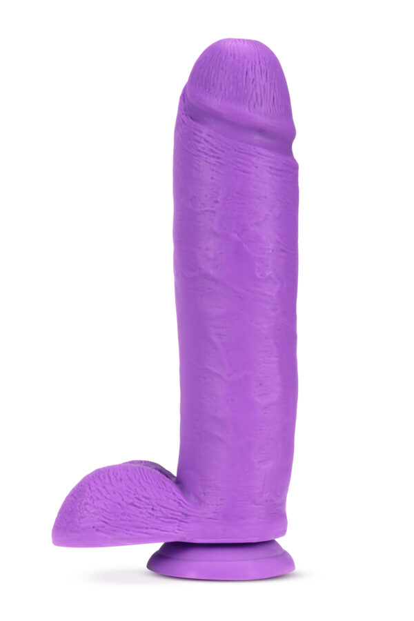 NEO 10 INCH DUAL DENSITY DILDO NEON PURPLE