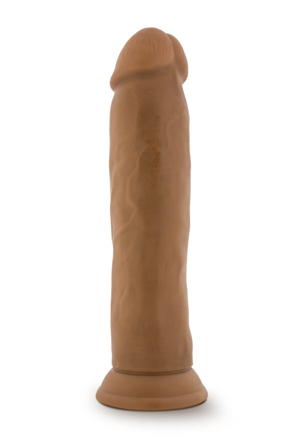 DR. SKIN SILICONE DR. HENRY 9 INCH DILDO WITH SUCTION CUP MOCHA