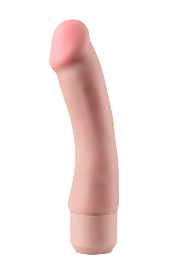 DR. SKIN SILICONE – DR. STEVE 7 INCH VIBRATING DILDO  BEIGE