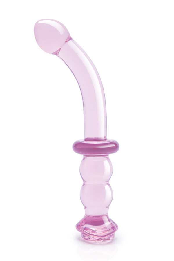 GLAZE GLASS ROSEBUD G-SPOT DILDO