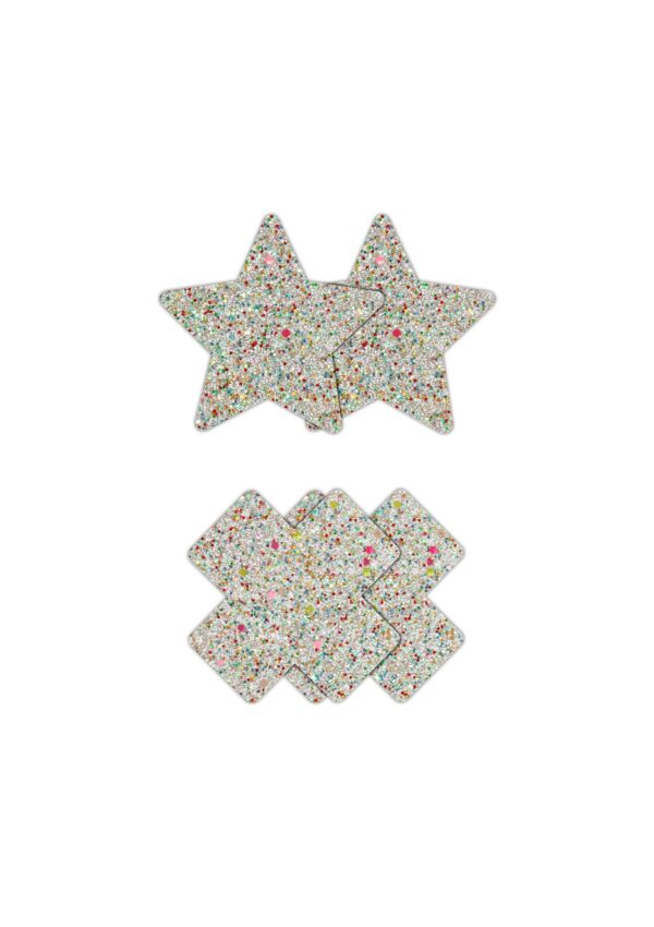 Pasties Star & Cross 2 Pair Multicolor