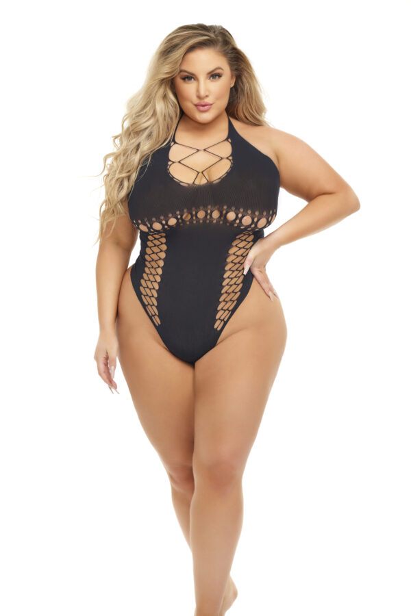 HOT TOO HANDLE BODYSUIT BLACK, QUEEN