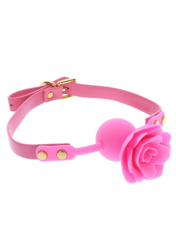 Rose Ball Gag Pink