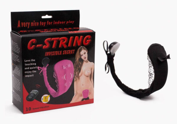 c-string invisible erotic underwear,10 speed vibration, wirless control