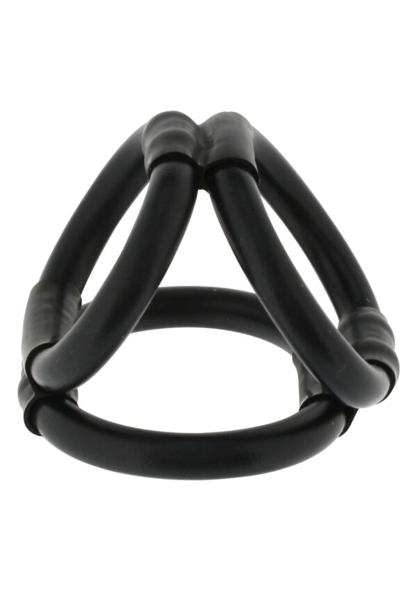 Tri Ring Cock Cage Black