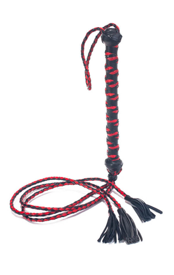 THREE TAIL TASSEL FLOGGER POLISHED LEATHER 30