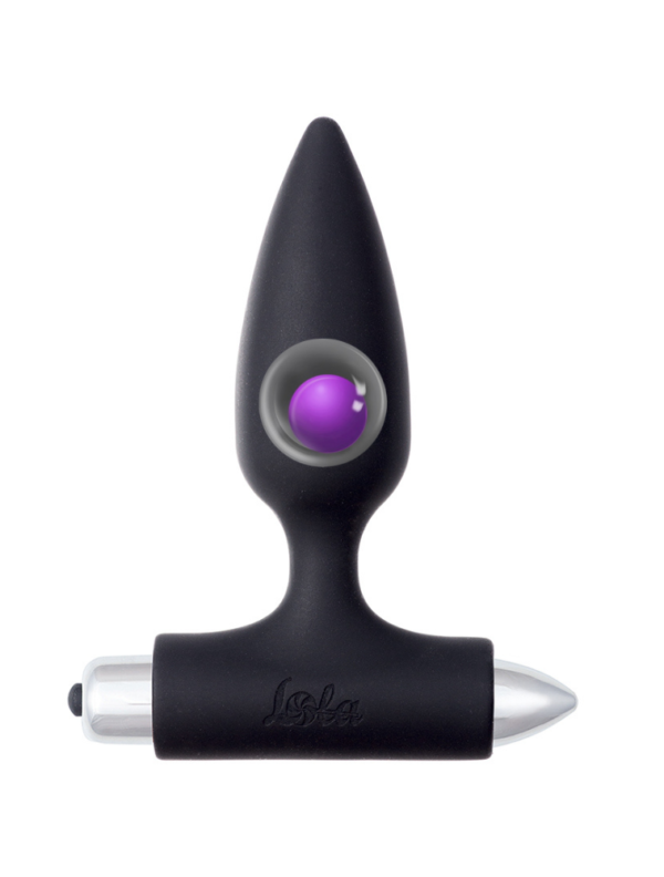 Lola Games - Plug Anale Vibrante con Pallina in Metallo Glory - Nero