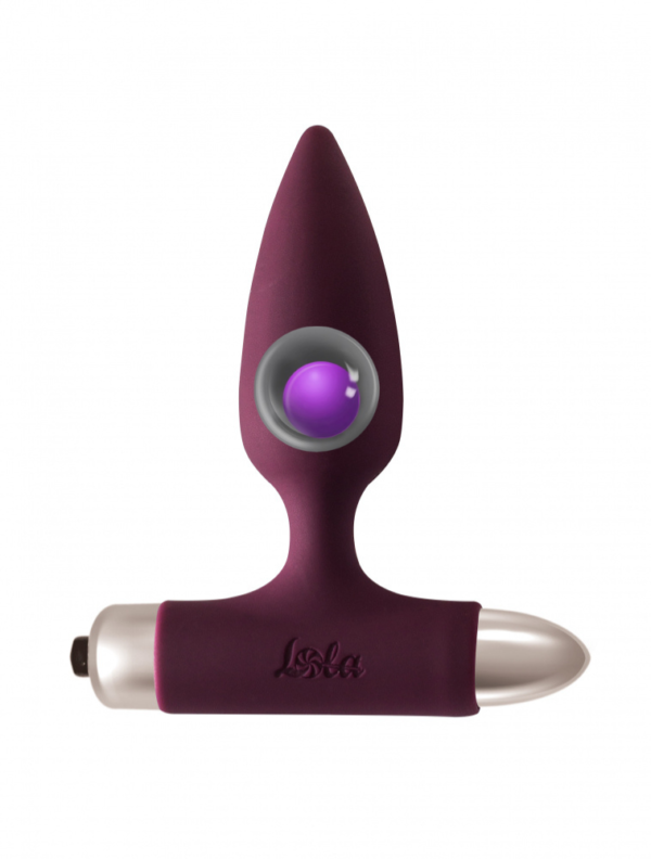 Lola Games - Plug Anale Vibrante con Pallina in Metallo Glory - Rosso