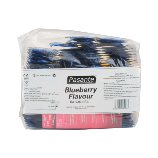 Pasante - Preservativi Blueberry Blast - Sacchetto da 144 Pezzi