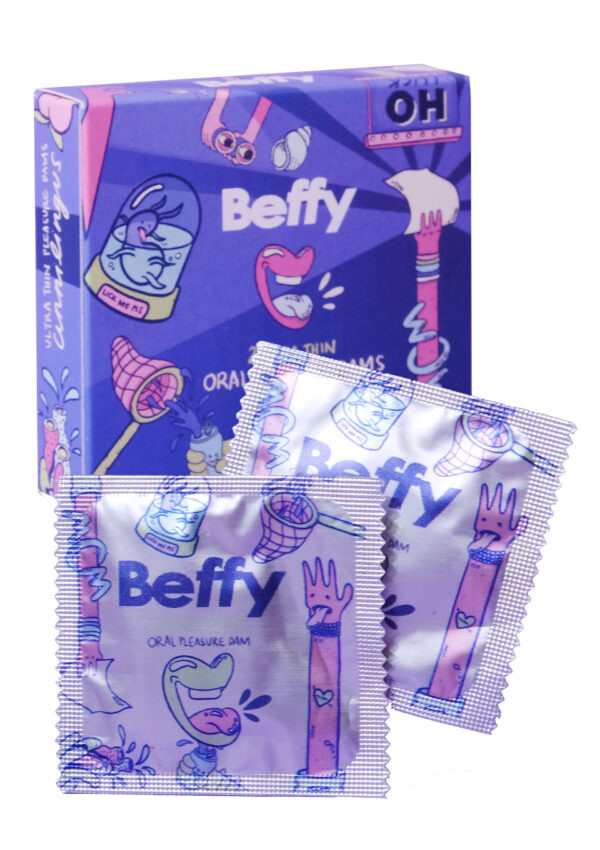 Beffy Preservativi Oral Dam Condom 2pcs Natural