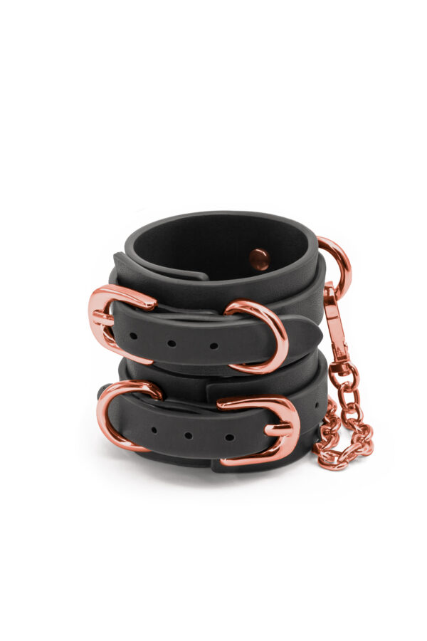 BONDAGE COUTURE WRIST CUFFS BLACK