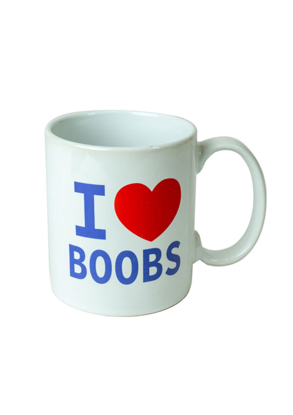 I Love Boobs Mug White