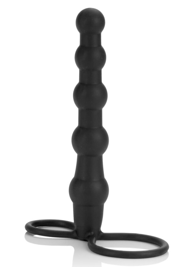 Silicone Beaded Double Rider Black