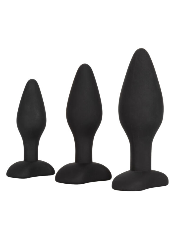 Silicone Anal Exerciser Kit Black