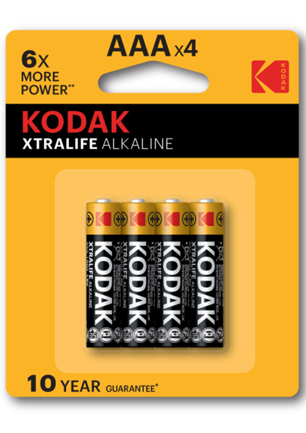 Kodak XTRALIFE Alk AAA 10x4 Assortment