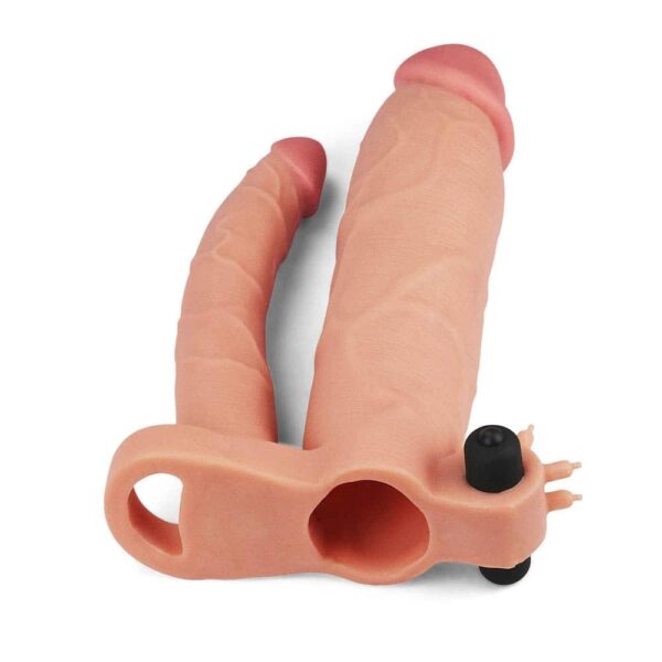 Add 3 Vibrating Double Penis Sleeve