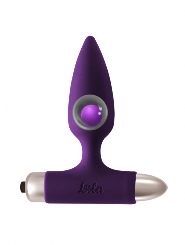 Lola Games - Plug Anale Vibrante con Pallina in Metallo Glory - Viola