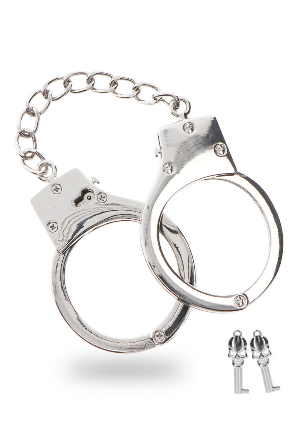 Silver Plated BDSM Handcuffs Silver