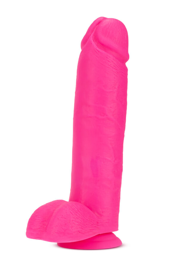 NEO 10 INCH DUAL DENSITY DILDO NEON PINK