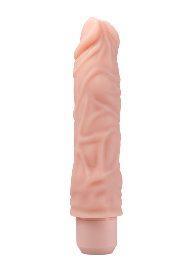 DR. SKIN SILICONE DR. DAVID 8 INCH VIBRATING DILDO BEIGE