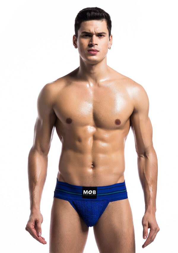 Fetish Classic Wide Jockstrap Blue