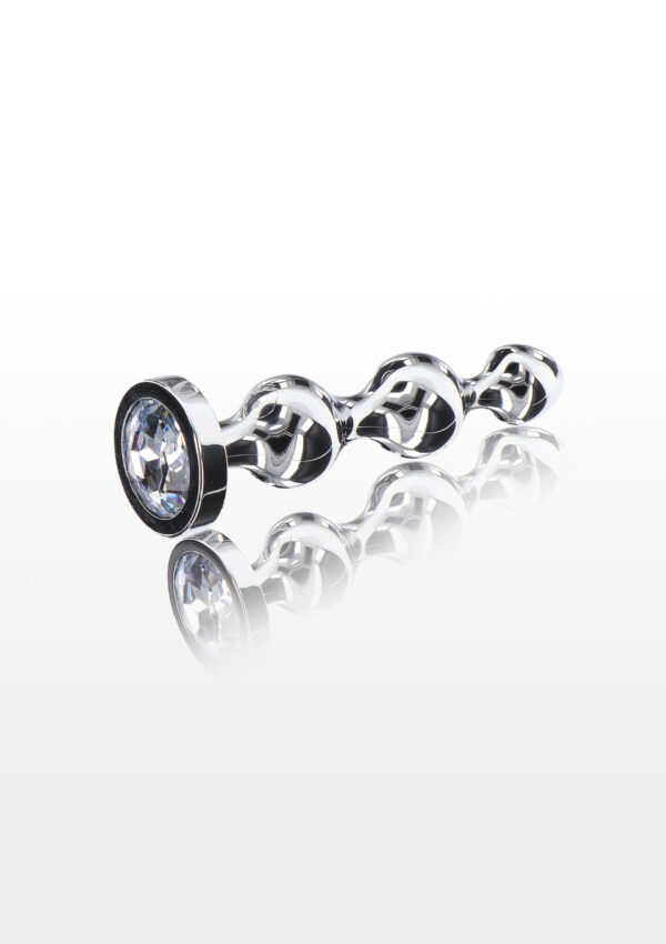 Diamond Star Beads Medium Silver