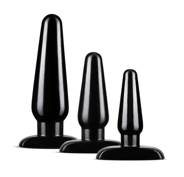 ANAL ADVENTURES BASIC PLUG KIT BLACK