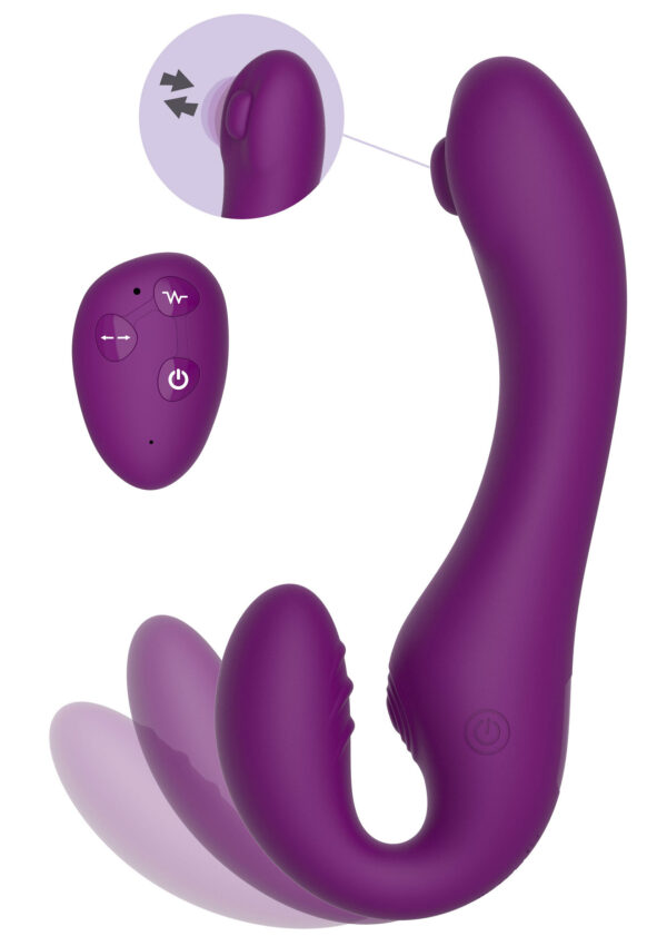 Strapless Strap-On Pulse Vibe Purple